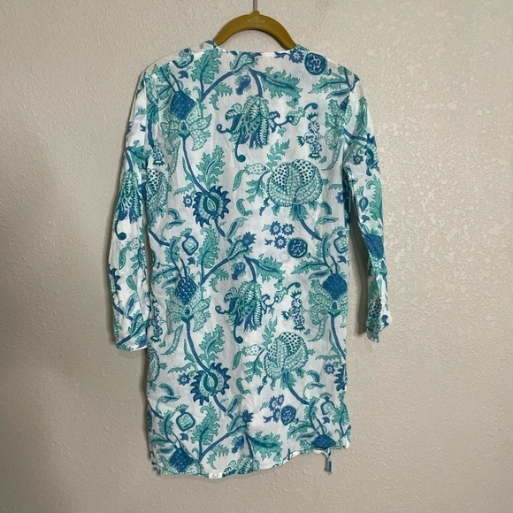 Roberta Roller Rabbit Paisley Tunic XS Cotton Made in India - Picture 8 of 8